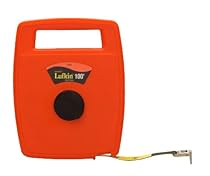 Lufkin 706D 1/2-Inch by 100-Foot Engineer-Foot Hi-Viz Orange Linear Fiberglass Tape
