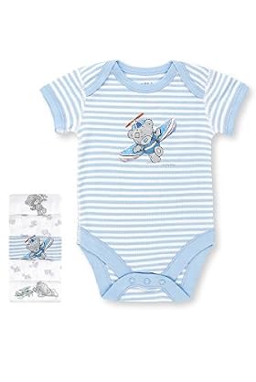 5 Pack Pure Cotton Tatty Teddy & Plane Print Bodysuits