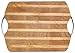 Wood Large Rectangle Cutting Board Tray 12" x 17"