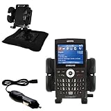 Samsung Blackjack i607 Auto Bean Bag Dash Holder with Car Charger - Uses Gomadic TipExchange
