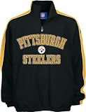 Pittsburgh Steelers Black Youth 1/4 Zip Polar Fleece Pullover