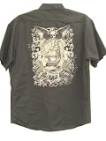 Rock Steady Cast Away Pirate Ship Mermaid Shirt, Metal Ships Buttons on Ship and Mermaid Shirt