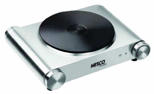 Nesco sb-01 stainless steel electric burner, 1500-watt
