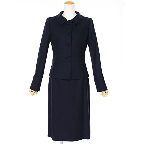 エレガンテポポ ウエスト切替えジャケット＆タイトスカート お受験スーツ濃紺 7号～15号 msu-014