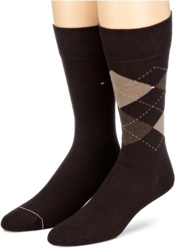 Tommy Hilfiger Herren Socke 2 er Pack 391156, Gr. 43-46 , Braun (937 kensington brown) Preisvergleich