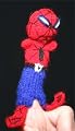 Finger Puppet Educational Toy Hand Knit Soft Wool FP_SPIDERMAN