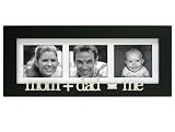 Mom+Dad=me Wood 3 Opening Picture Frame Collage for 3x3