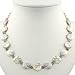 EXP Handmade Mother Of Pearl & Silver Necklace