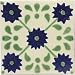 Mexican Tile - 4x4 Green Marguerite Talavera