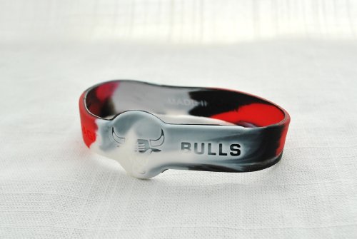 Chicago Bulls Tie Dye official NBA Team logo adult bracelet
