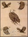 Majestic Eagles Throw Blanket