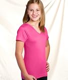 LAT Sportswear Girls Stylish V-Neck Hooded T-Shirt. 2609