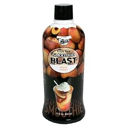 Big Train Fruit Tea Smoothie Blast Fruit Smoothie Concentrate, Peach, 32-Ounce Bottles (Pack of 2)