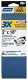 Norton 49258 3X  3 x 18 80 Grit Sanding Belt - 5 Pack