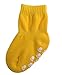 Lovely Annie Children's 4 Pairs Flexible Quality Non-Slip Cotton Socks - Yellow