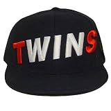 MLB MINNESOTA TWINS FLAT BILL HAT CAP NAVY 7 1/8