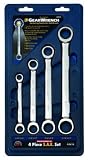 Gear Wrench 9240 4 Piece Fractional Double Box Ratcheting Wrench Set