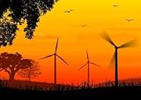 Wind Turbines on Sundown 36W x 25H Peel and Stick Wall Decal by Wallmonkeys Review 41DD4ZUZPxL. SL160 Wind Turbines on Sundown 36W x 25H Peel and Stick Wall Decal by Wallmonkeys Review