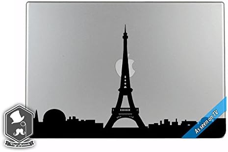 MacBook TV Commercial Eiffle Tower Paris France Skyline Overlay Vinyl Decal Sticker Skin Mac Book Air Pro Laptop Notebook People Love