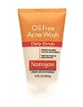 Neutrogena Oil-Free Acne Wash Daily Scrub, 4.2 Ounce (Pack of 3) by Neutrogena