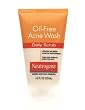 Neutrogena Oil Free Acne Wash Daily Scrub, 4.2-Ounce Tubes (Pack of 3)
