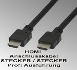10m professionelles HDMI - HDMI Stecker / Stecker Kabel Profi Qualit�t Verbindungskabel SCHWARZ Playstation 3 + Heimkino Premium Cable Beamer Plasma LCD DVD HDTV FullHDTV Anschlusskabel  10.0 10.0m 10m 10 m  10,0m 10,0 Meter - 