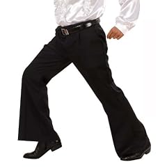 Schwarze Disco-Schlaghose f�r Herren