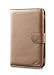 Acase Classic Kindle 3 (Latest Generation) Leather Case (Metallic Gold) with Screen Protector Film Clear (Invisible)