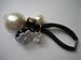 Elegant Pearlized Beads + Transparent/Black Hexagon Bead Hair Elastic