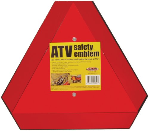 Hardline Products Reflective Orange ATV Safety Emblem