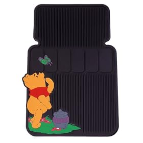 Vintage Mickey Mouse Style Universal Fit Molded Front Floor Mats   Set of 2