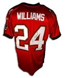 Carnell Cadillac Williams Autographed/Hand Signed Red Authentic Tampa Bay Buccaneers Reebok Jersey