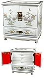 Unique Luxury Gift Her Mom Wife - 16 Empress Ming Lacquer Jewelry Box Chest - 4 Color Choices