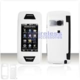 SOLID WHITE SNAP-ON COVER HARD CASE PHONE PROTECTOR for LG VX-10000 VOYAGER VX10000