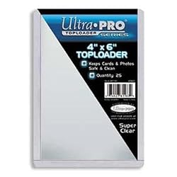 Ultra-Pro 4X6 Top Loaders - 25 Per Pack (Quantity of 100)