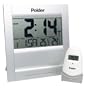 Polder Remote Indoor/Outdoor Thermometer & Wall Clock with Calendar