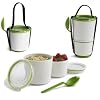 Black Blum - Bento Box - Bo�te d�jeuner - Boite repas, lunch box - Lunch pot blanc-vert