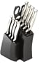 Farberware Elite 10-Piece Knife Block Set, Black Block