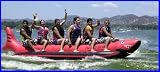 Aqua Sports RSPVC-6 6 Passenger Red Shark 18 feet In-line Seats Commercial RED SHARK Banana Style Water Sled