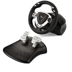 Click here to buy Genius Twin Wheel FF, Force Feedback for PC or PS2. Rubber grip Force Feedback Racing... by Genius.
