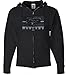 Ford Mustang Hoodie - Legend Honeycomb Full Zip - Black