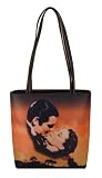 Gone With The Wind Printed Handbag w/ Rhinestones