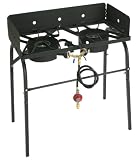Eastman Outdoors 90110 Deluxe Double Burner, Black