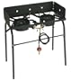 Eastman Outdoors 90110 Deluxe Double Burner, Black