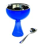 A di Alessi Icecream Bowl & Spoon Blue (15cm )