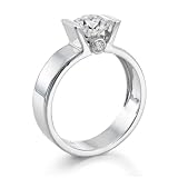 Search : 1 ct, F Color, VS1 Clarity, EGL Certified, Round Cut, Diamond Engagement Ring in Platinum