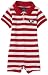 Garb NCAA Georgia Bulldogs  Hunter Infant Striped Polo Romper