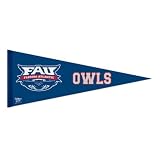 NCAA Florida Atlantic University Owls Navy Blue 12'' x 30'' Premium Felt Pennant