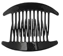 France Luxe Interlocking Comb Pairs - Black