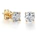 14K Yellow Gold 0.33 Carat Diamond Stud Earrings